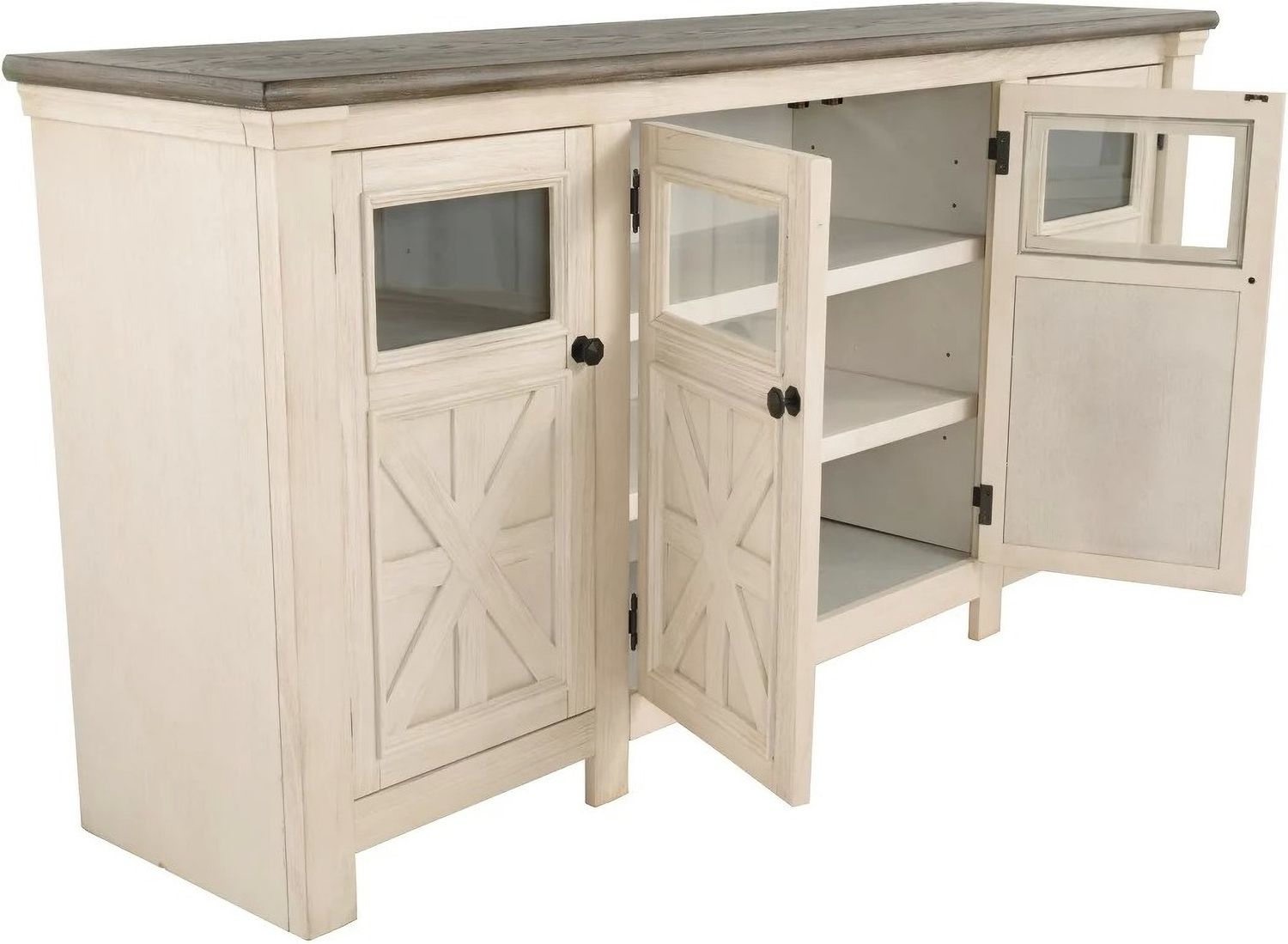 Bolanburg Weathered Gray Extra Large TV Stand W64760
