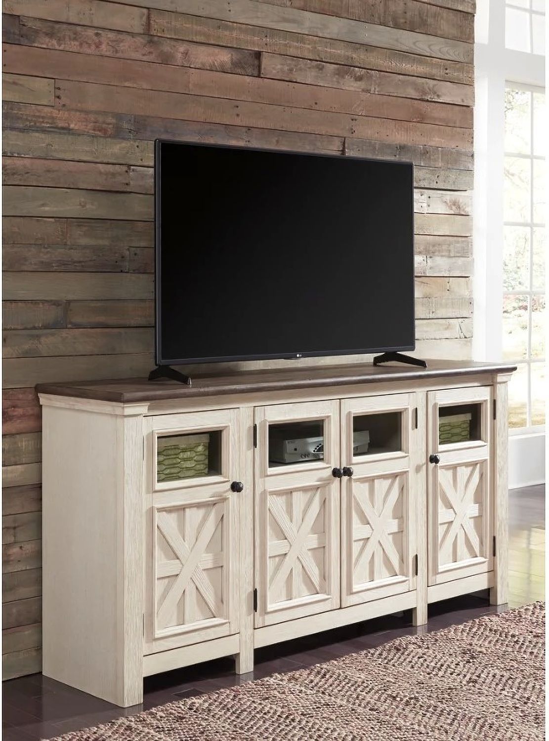 Bolanburg Weathered Gray Extra Large TV Stand W64760