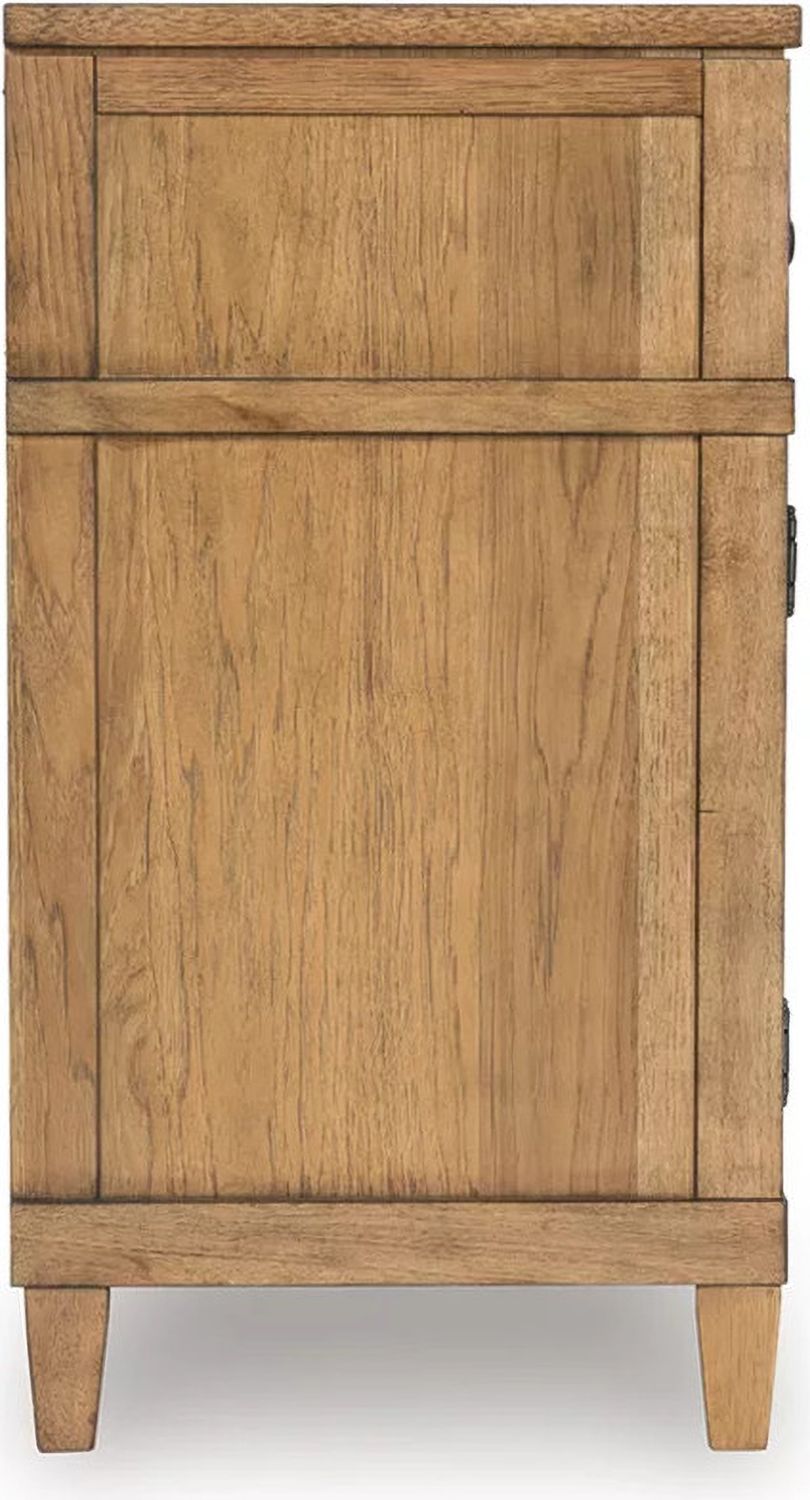 Sharlance 81 Inch TV Stand In Light Brown W65568