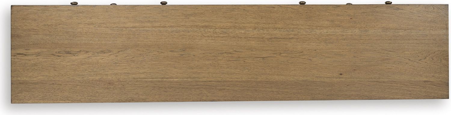 Sharlance 81 Inch TV Stand with Electric Fireplace In Light Brown W655W1
