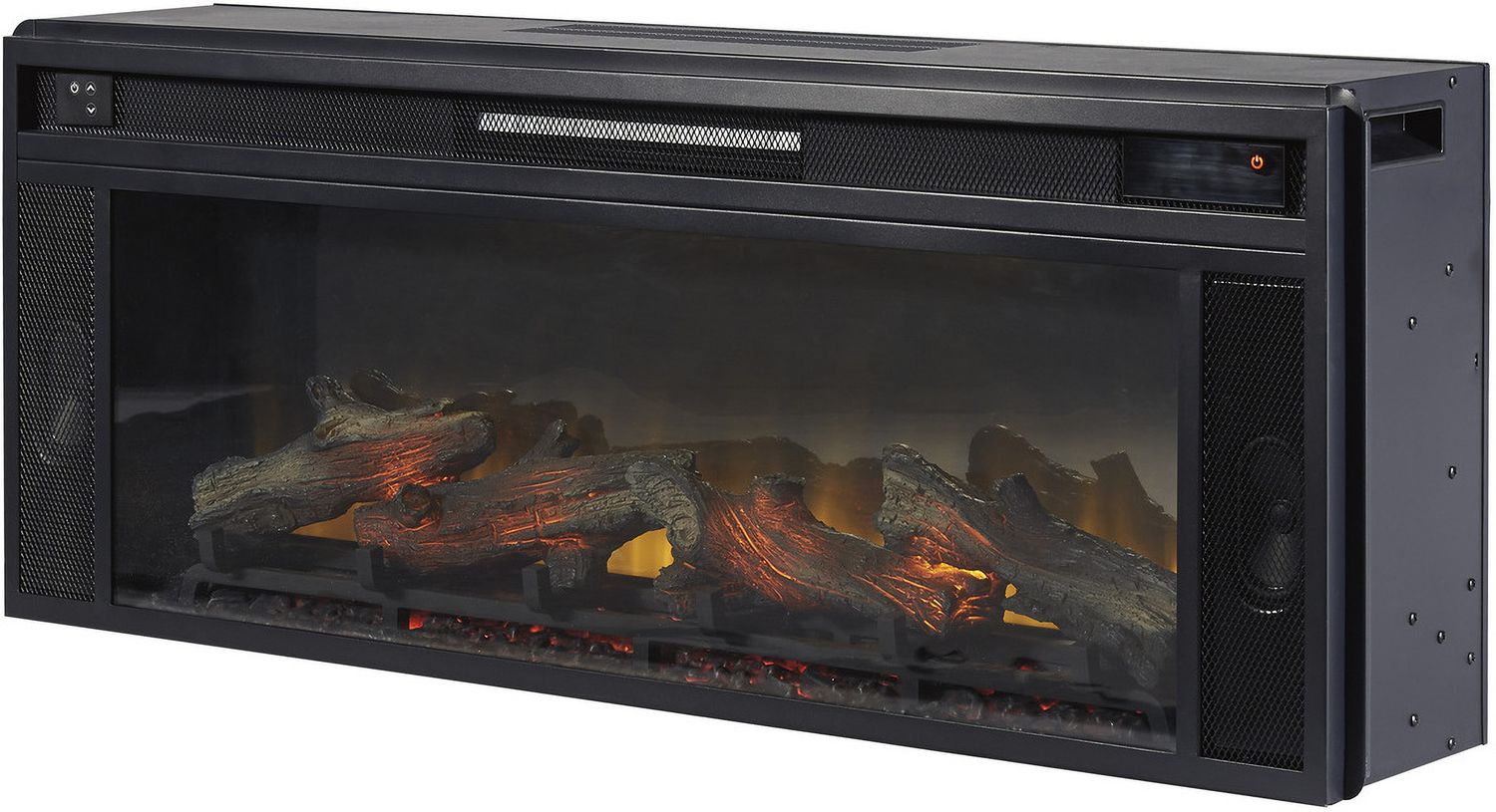Sharlance 81 Inch TV Stand with Electric Fireplace In Light Brown W655W1