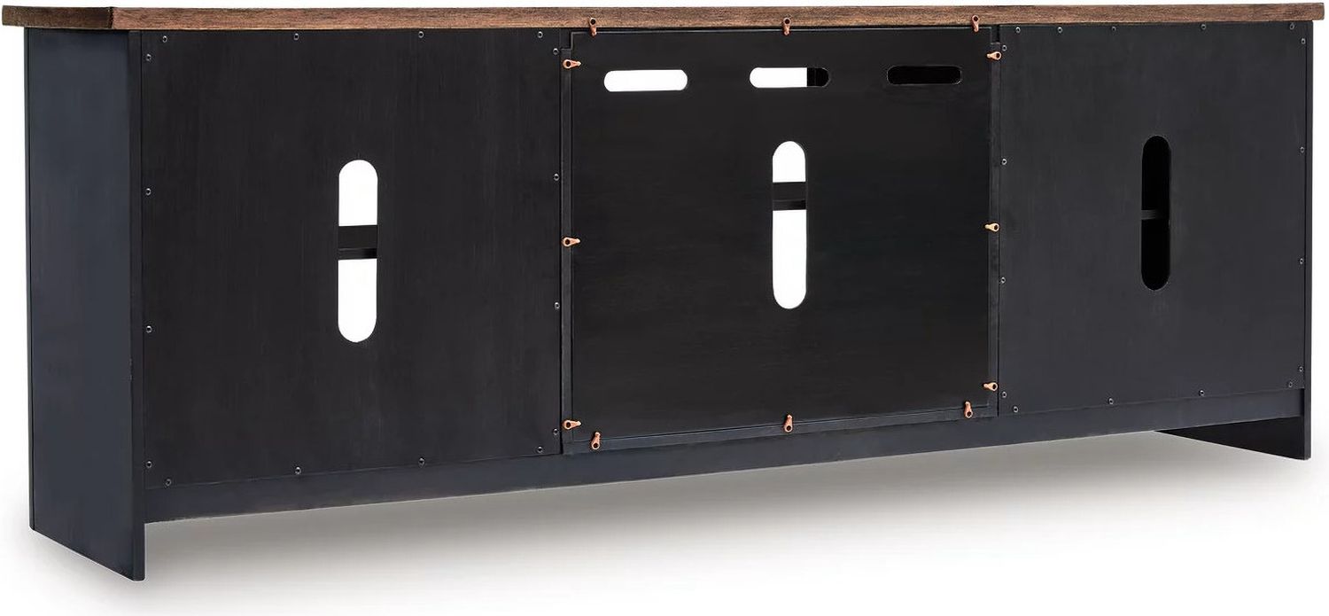 Wildenauer 76 Inch TV Stand In Brown and Black W66468