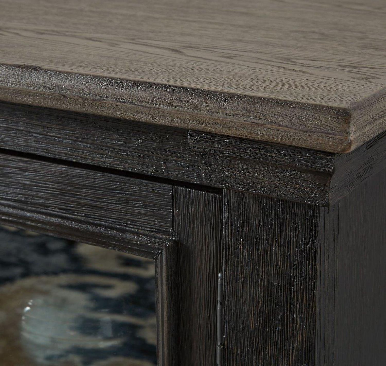 Tyler Creek Black and Gray Extra Large TV Stand W73668
