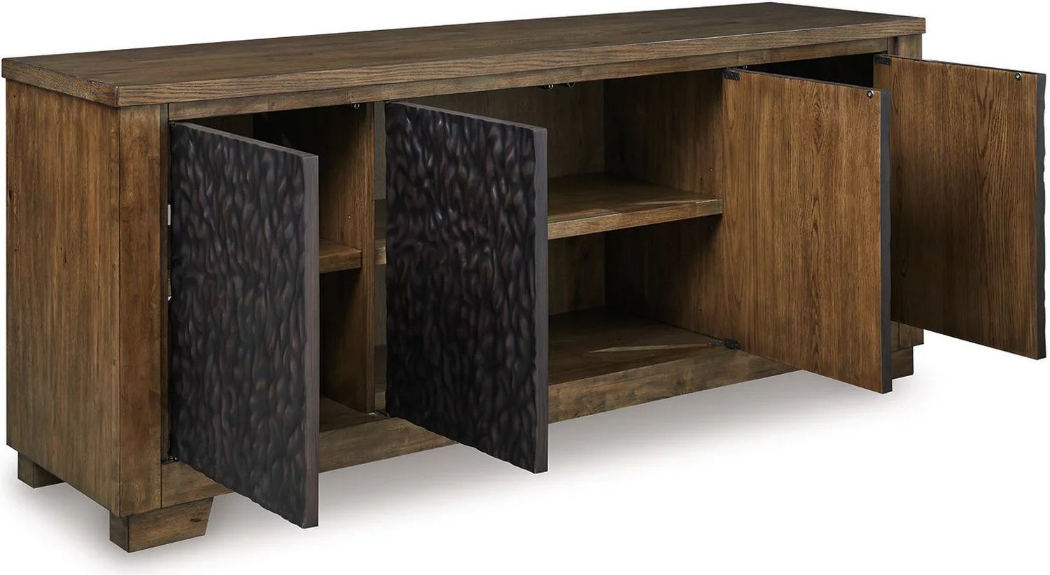 Rosswain 80 Inch TV Stand In Warm Brown W76368