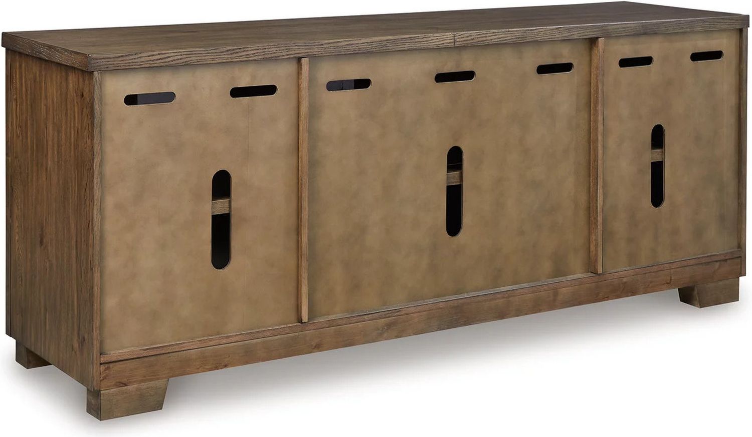 Rosswain 80 Inch TV Stand In Warm Brown W76368