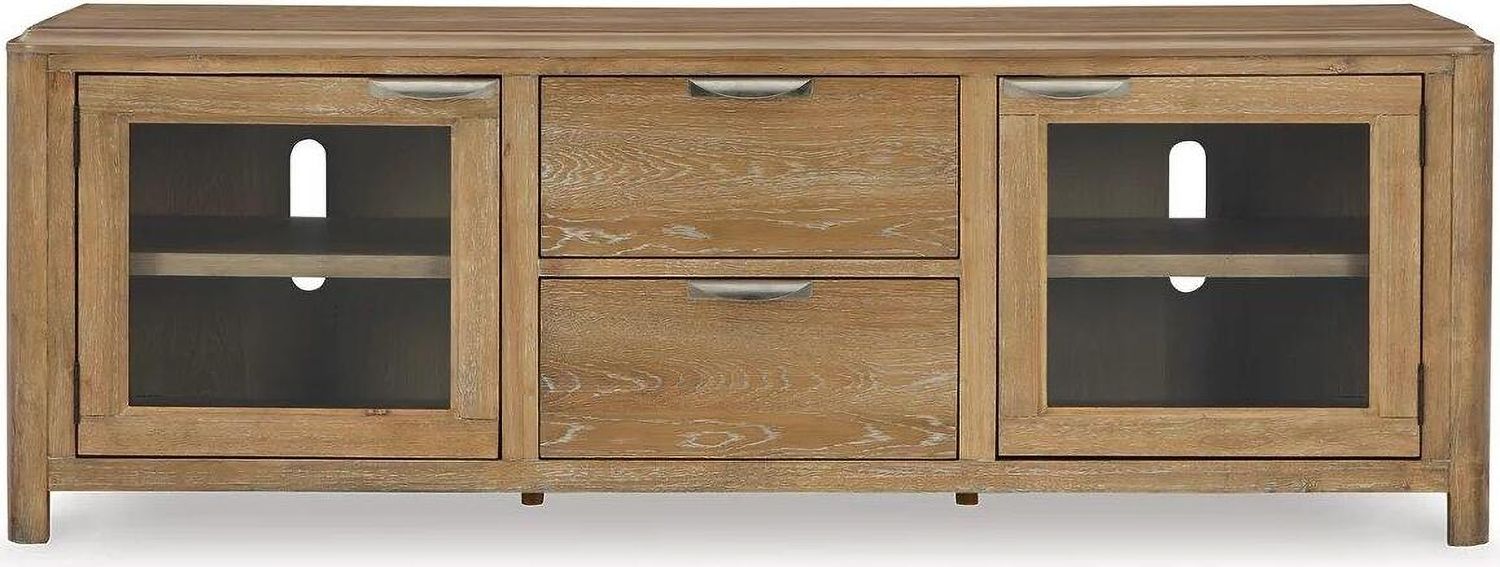 Rencott 80 Inch TV Stand In Light Brown W78168