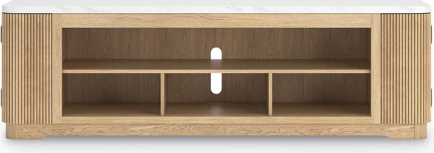 Camdill 80 Inch TV Stand In Light Brown W80868
