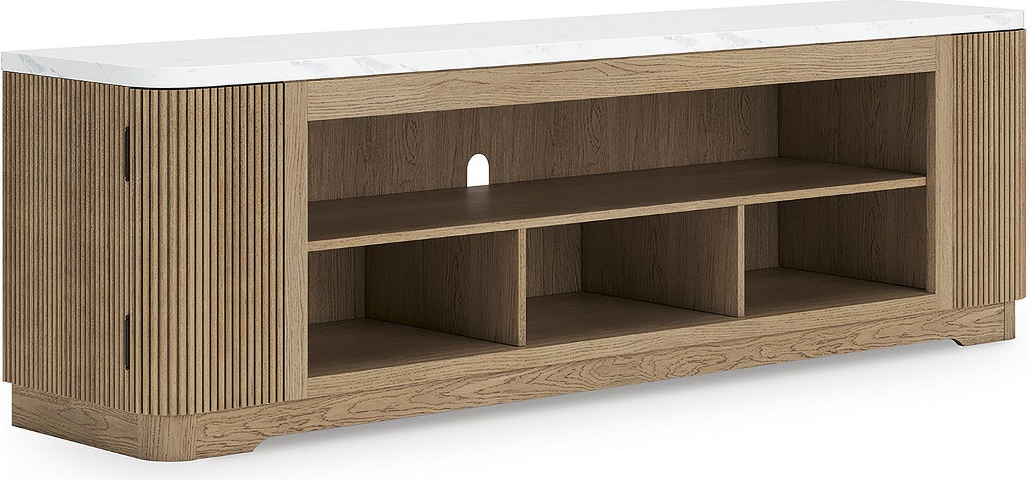 Camdill 80 Inch TV Stand In Light Brown W80868