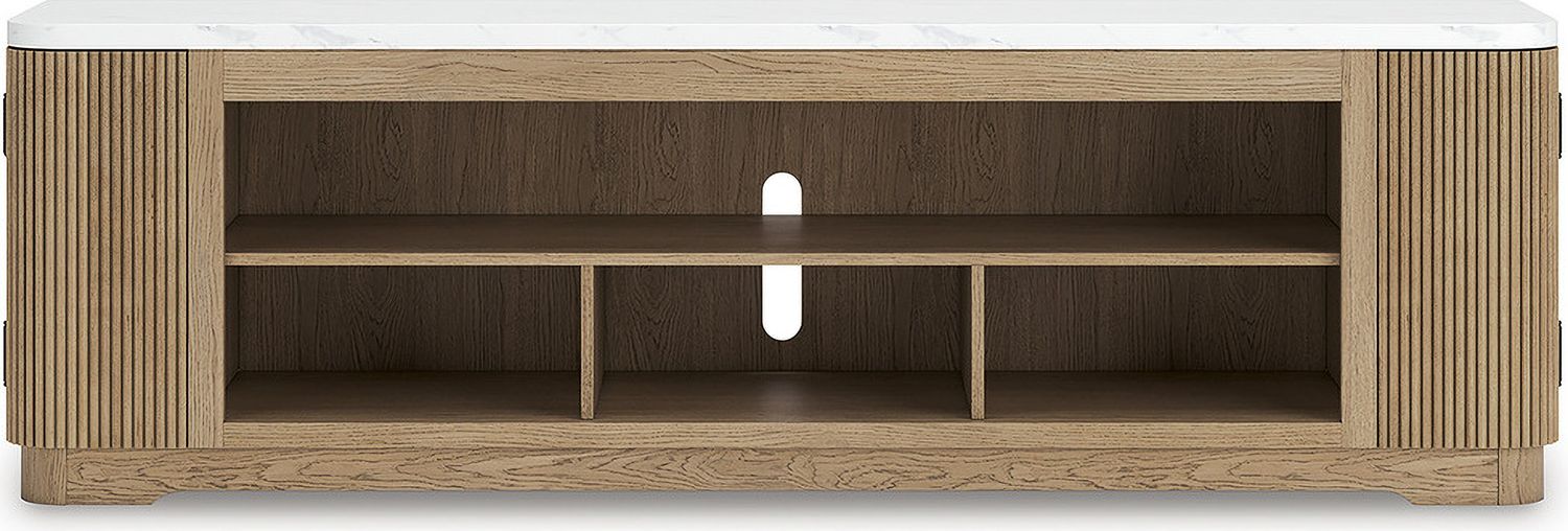 Camdill 80 Inch TV Stand In Light Brown W80868