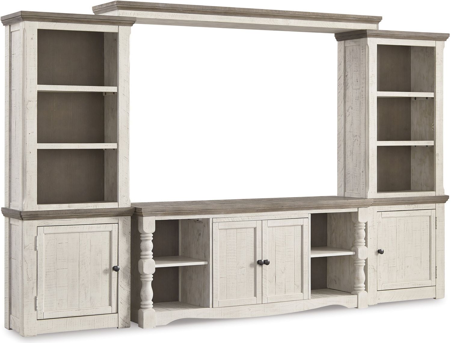 Havalance Two-Tone 67 Inch TV Stand W81430