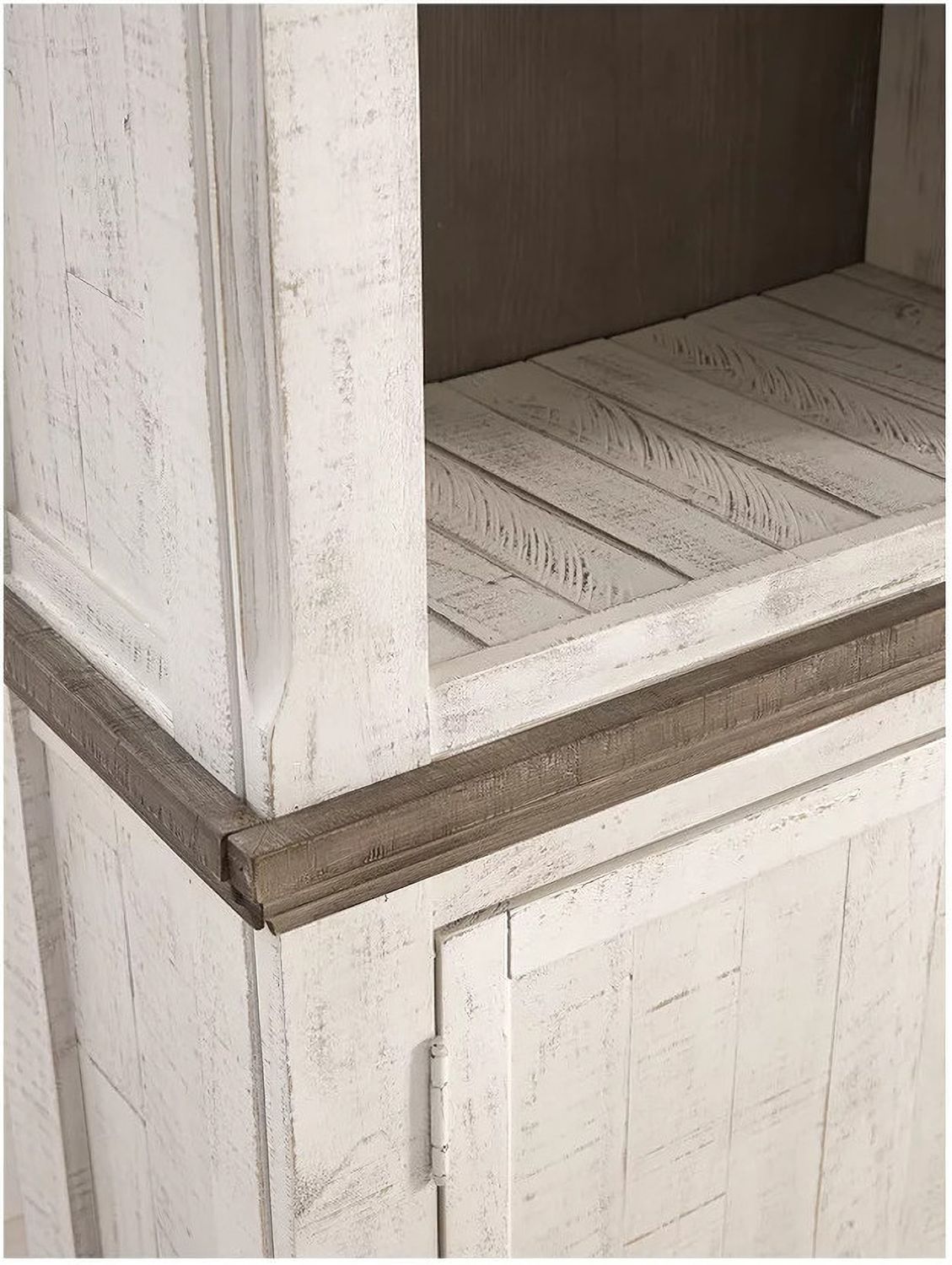 Havalance Two-tone Left Pier Cabinet W81433
