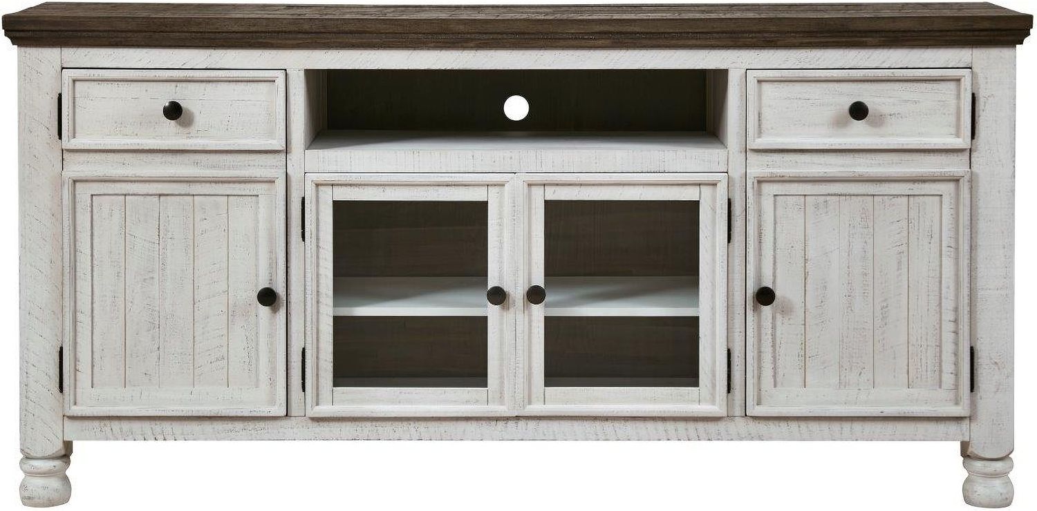 Havalance Two-Tone 74 Inch TV Stand W81468