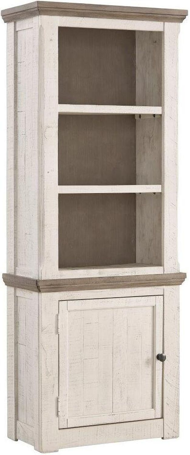 Havalance Weathered Gray And Vintage White 4 Piece Entertainment Center W814W1