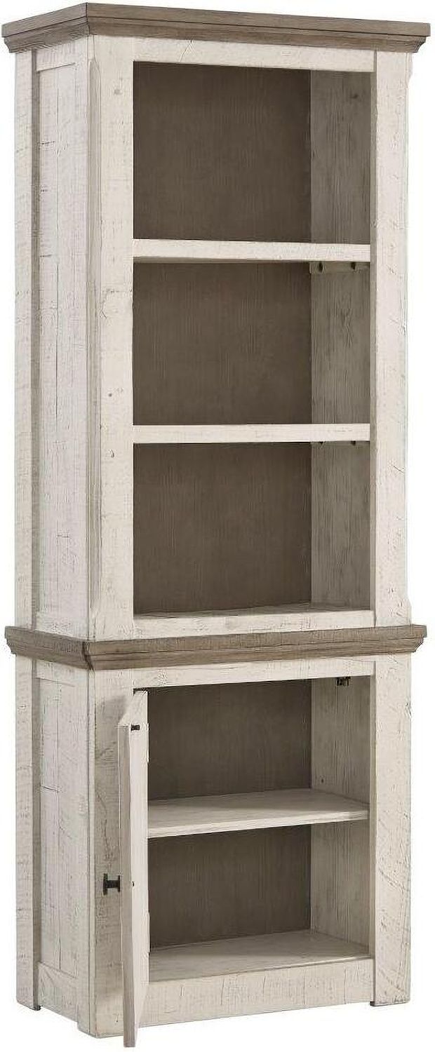 Havalance Weathered Gray And Vintage White 4 Piece Entertainment Center W814W1