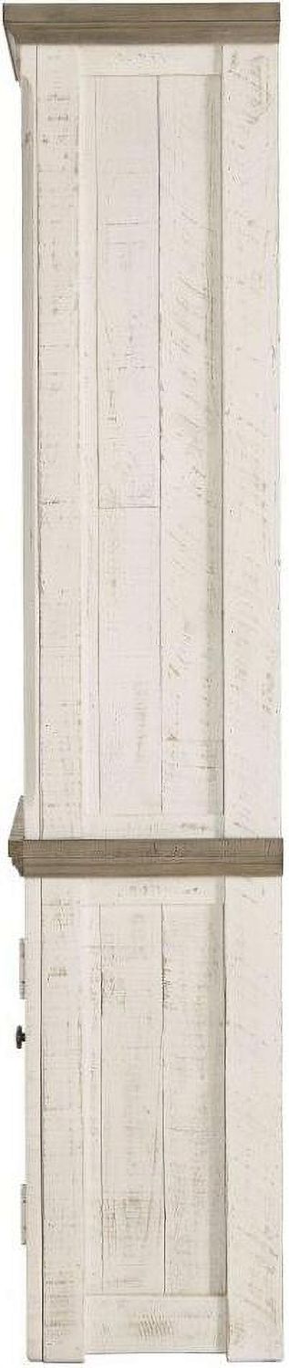 Havalance Weathered Gray And Vintage White 4 Piece Entertainment Center W814W1