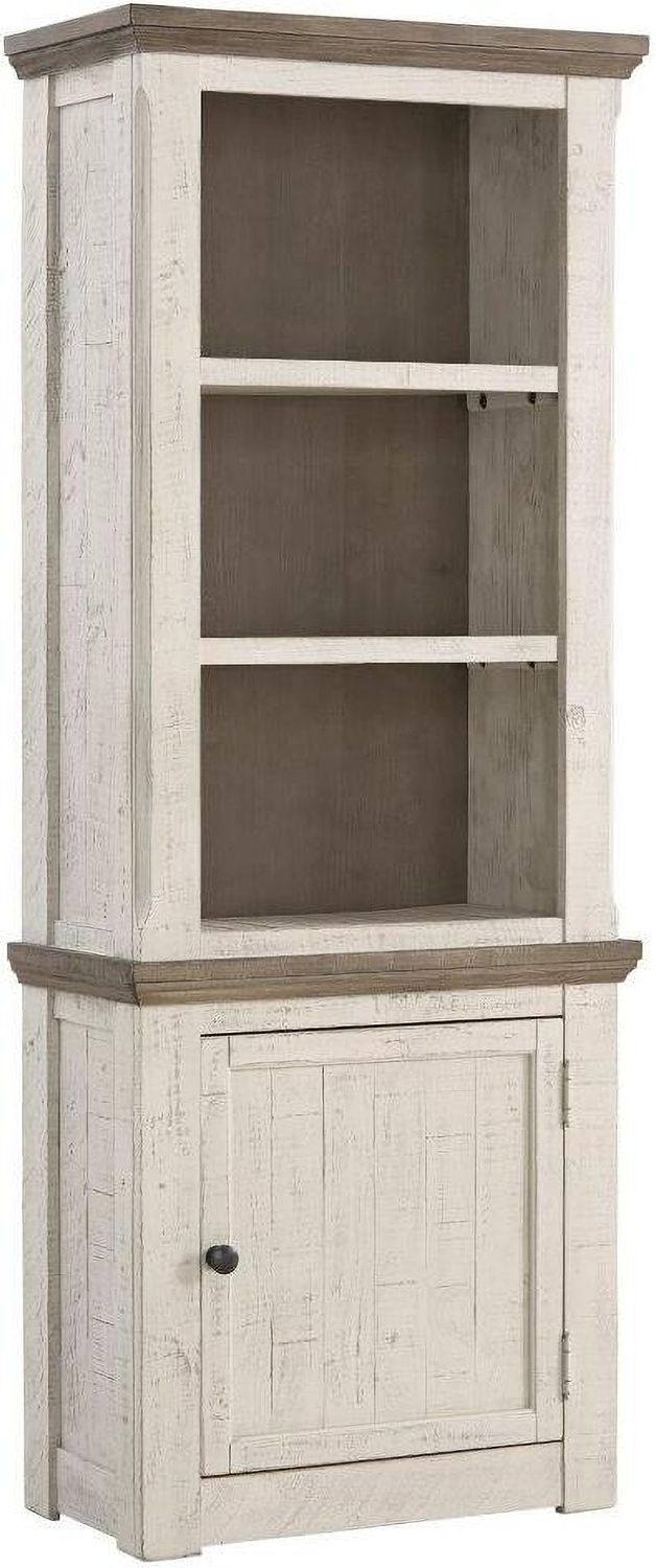 Havalance Weathered Gray And Vintage White 4 Piece Entertainment Center W814W1