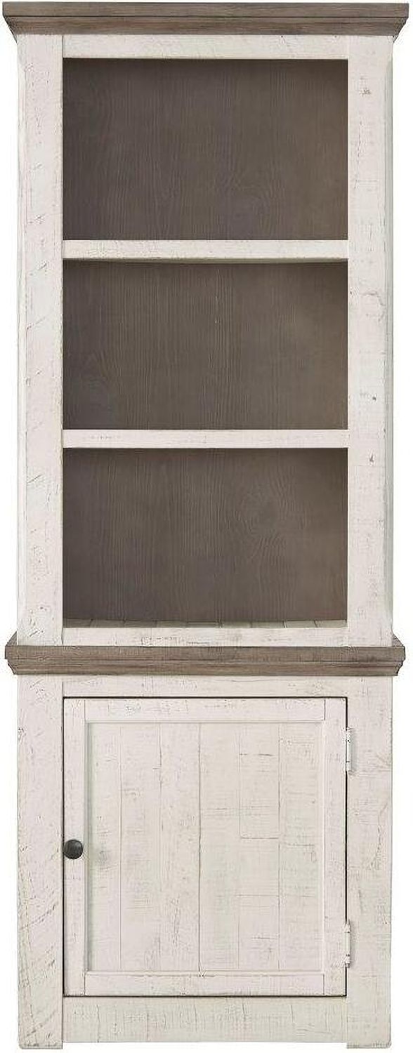 Havalance Weathered Gray And Vintage White 4 Piece Entertainment Center W814W1
