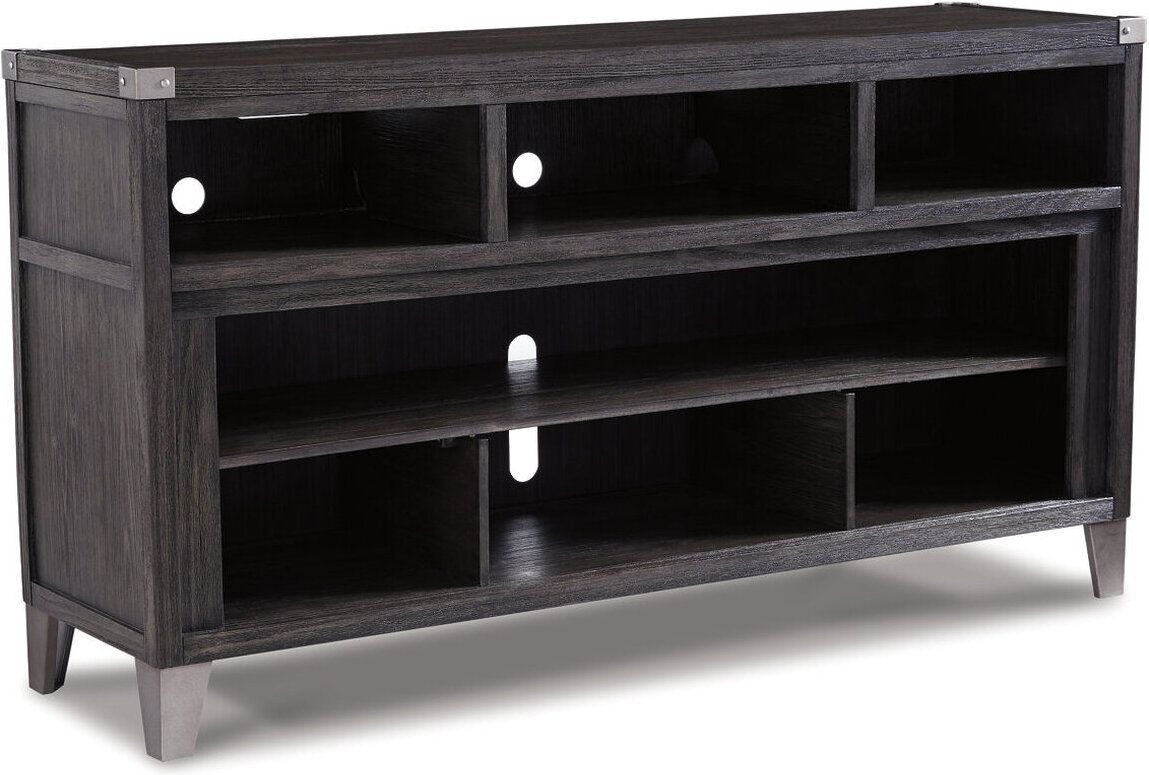 Todoe Gray LG TV Stand With Wide Fireplace Insert W901W1