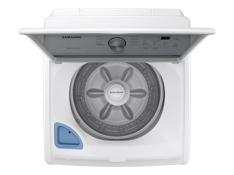 4.4 cu. ft. Top Load Washer with ActiveWave™ Agitator and Soft-Close Lid in White WA44A3205AWA4