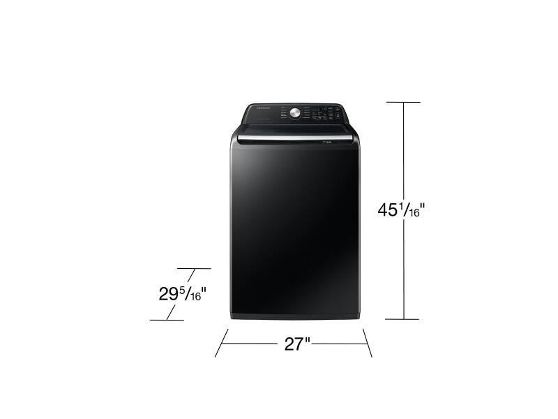 4.7 cu. ft. Large Capacity Smart Top Load Washer with Active WaterJet in Brushed Black WA47CG3500AVA4