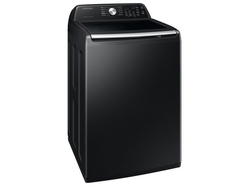 4.7 cu. ft. Large Capacity Smart Top Load Washer with Active WaterJet in Brushed Black WA47CG3500AVA4
