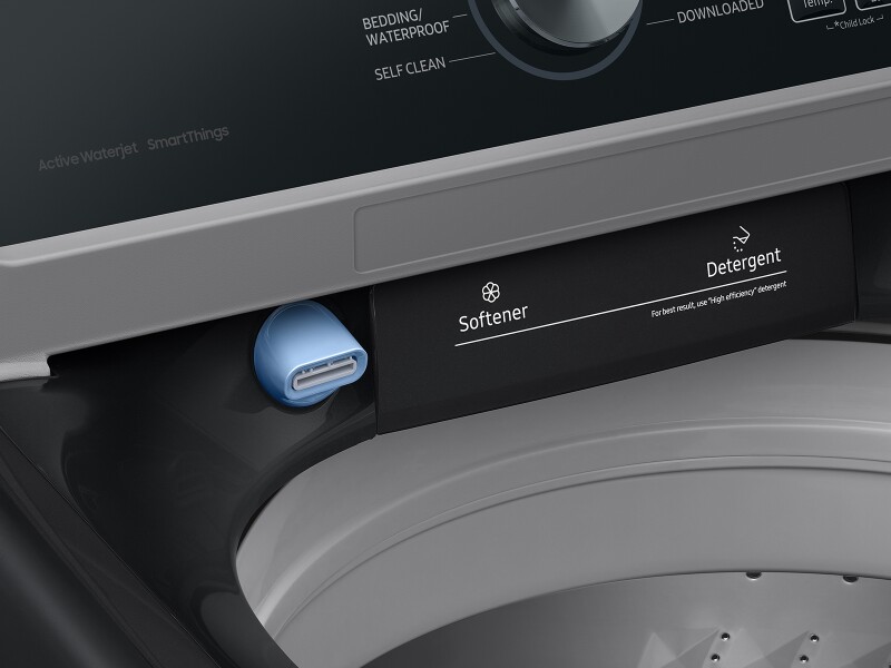 4.7 cu. ft. Large Capacity Smart Top Load Washer with Active WaterJet in Brushed Black WA47CG3500AVA4