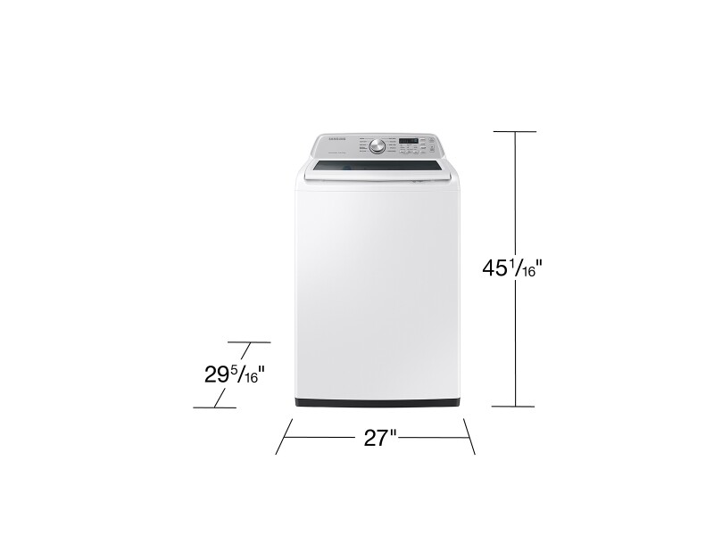 4.7 cu. ft. Large Capacity Smart Top Load Washer with Active WaterJet in White WA47CG3500AWA4