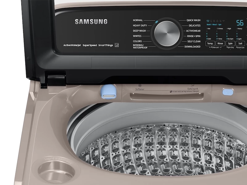 5.1 cu. ft. Smart Top Load Washer with ActiveWave Agitator and Super Speed Wash WA51A5505ACUS, product image 8 of 11