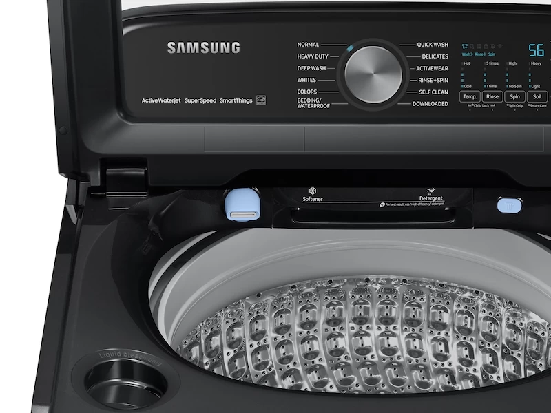 5.1 cu. ft. Smart Top Load Washer with ActiveWave Agitator and Super Speed Wash WA51A5505AVUS, product image 8 of 11