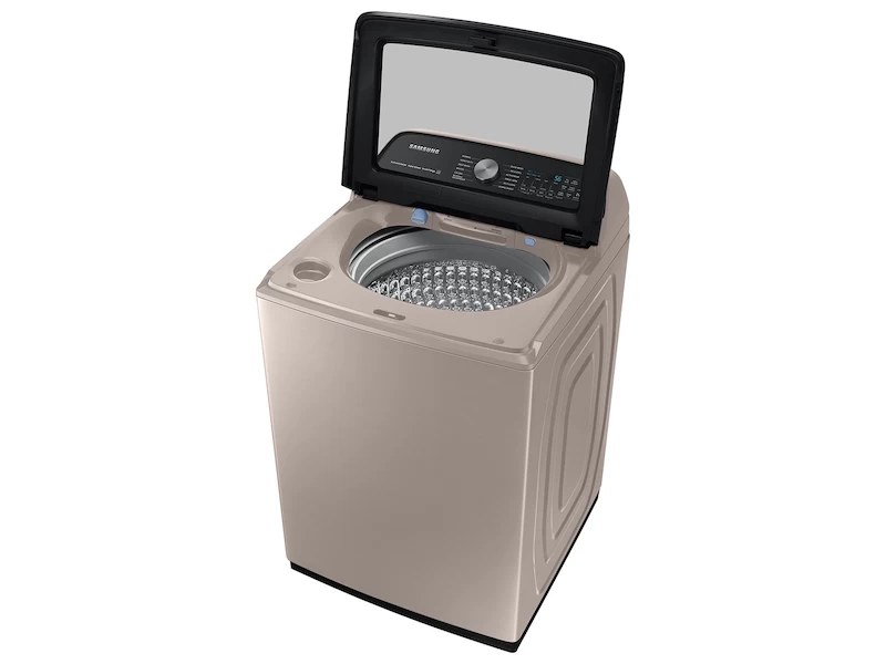 5.2 cu. ft. Large Capacity Smart Top Load Washer with Super Speed Wash in Champagne WA52A5500ACUS