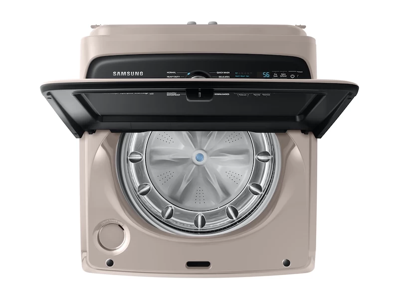 5.2 cu. ft. Large Capacity Smart Top Load Washer with Super Speed Wash in Champagne WA52A5500ACUS