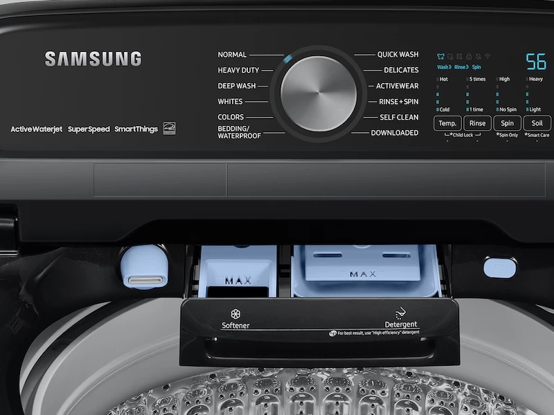 5.2 cu. ft. Large Capacity Smart Top Load Washer with Super Speed Wash WA52A5500AVUS