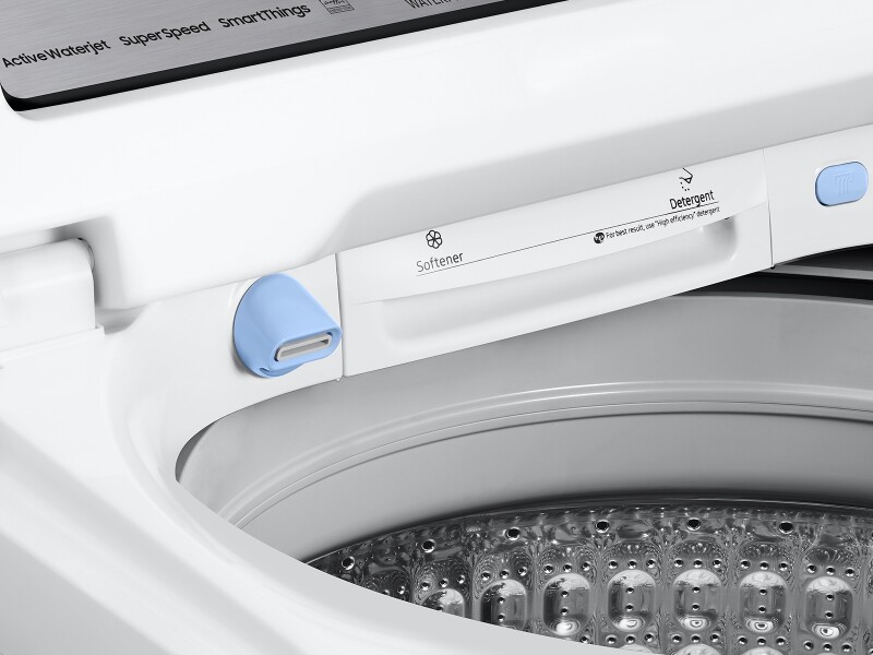 5.4 cu. ft. Extra-Large Capacity Smart Top Load Washer with ActiveWave™ Agitator and Super Speed Wash in White WA54CG7105AWUS