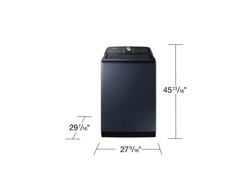 5.4 cu. ft. Smart Top Load Washer with Pet Care Solution and Super Speed Wash in Brushed Navy WA54CG7150ADA4