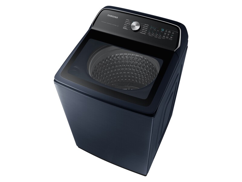 5.4 cu. ft. Smart Top Load Washer with Pet Care Solution and Super Speed Wash in Brushed Navy WA54CG7150ADA4