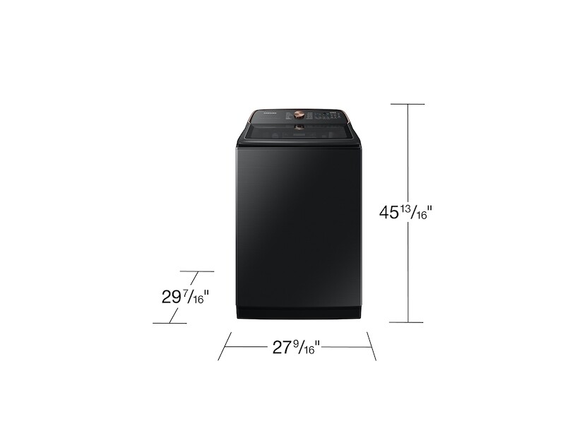 5.4 cu. ft. Extra-Large Capacity Smart Top Load Washer with Pet Care Solution and Auto Dispense System in Brushed Black view 3