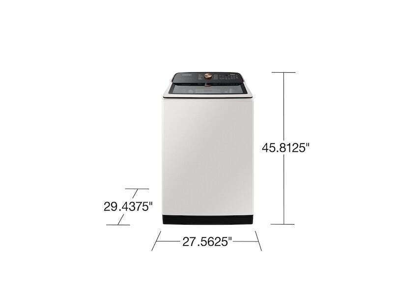 5.5 cu. ft. Extra-Large Capacity Smart Top Load Washer with Super Speed Wash in Ivory WA55A7300AEUS