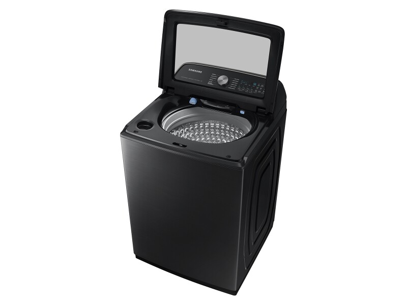 5.5 cu. ft. Extra-Large Capacity Smart Top Load Washer with Super Speed Wash in Brushed Black WA55CG7100AVUS