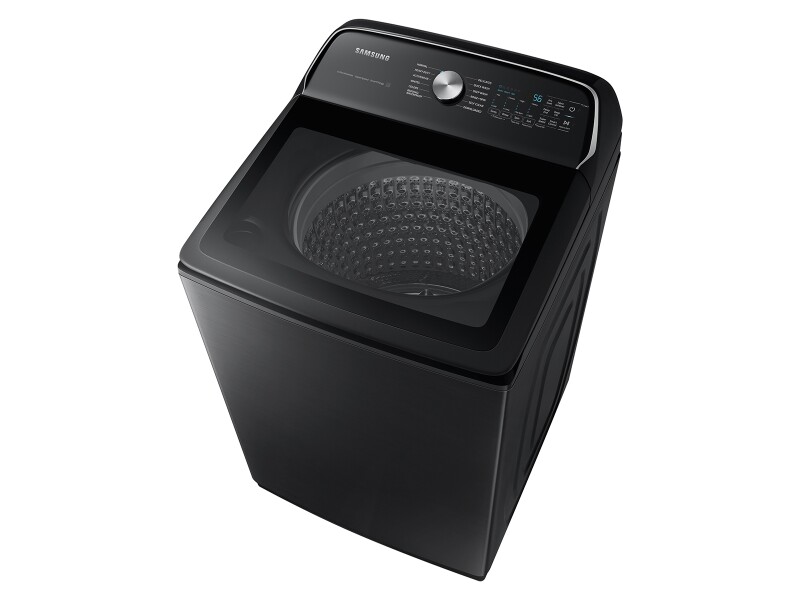5.5 cu. ft. Extra-Large Capacity Smart Top Load Washer with Super Speed Wash in Brushed Black WA55CG7100AVUS