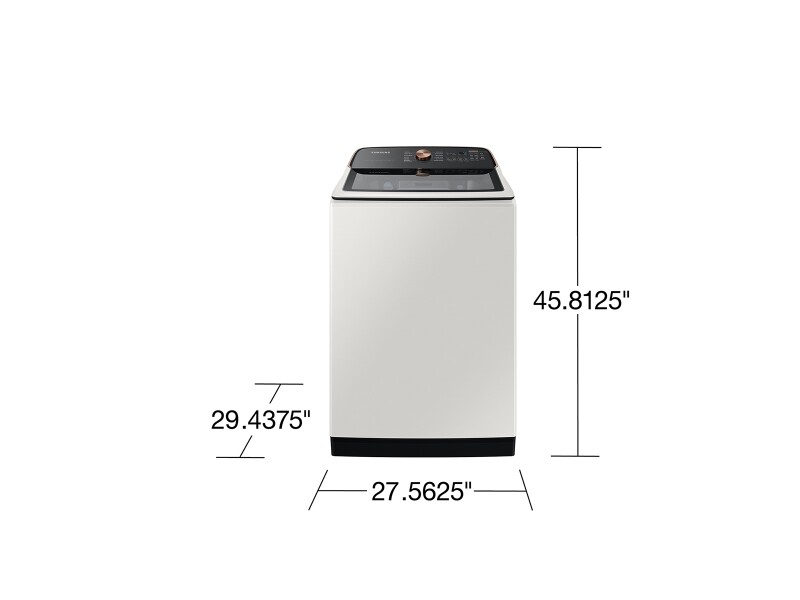 5.5 cu. ft. Extra-Large Capacity Smart Top Load Washer with Auto Dispense System in Ivory WA55CG7500AEUS