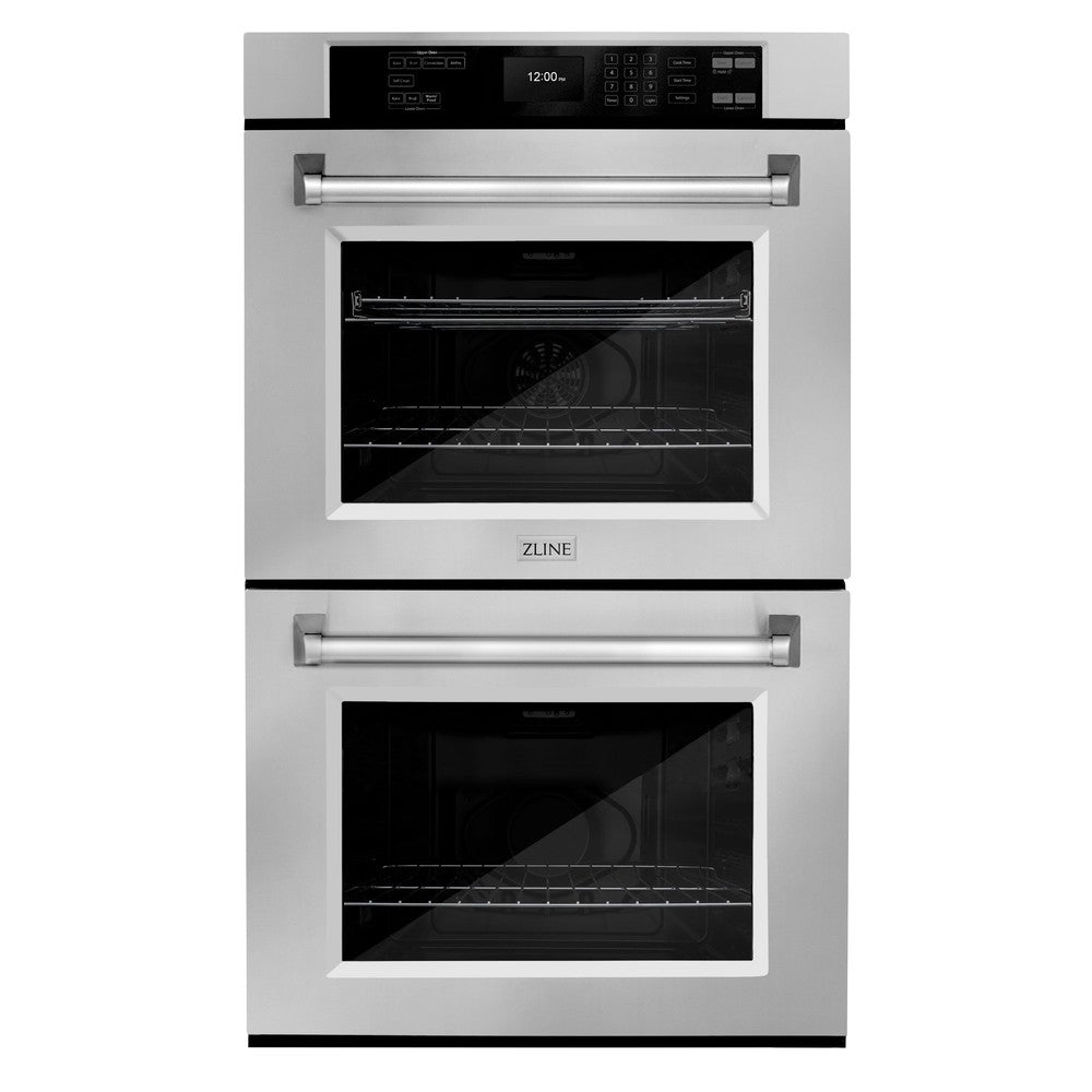 30 In. Professional True Convection Double Wall Oven With Air Fry And Self Clean In Stainless Steel WAD30