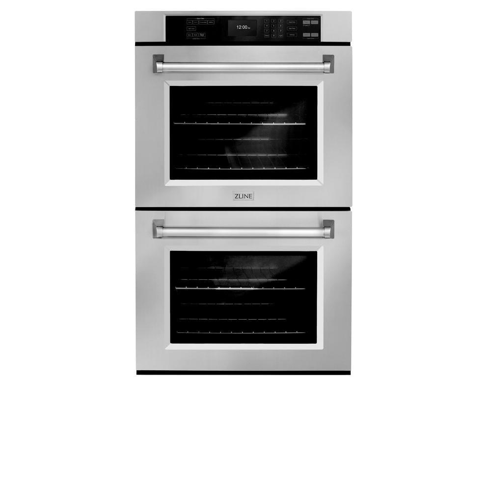 30 In. Professional True Convection Double Wall Oven With Air Fry And Self Clean In Stainless Steel WAD30