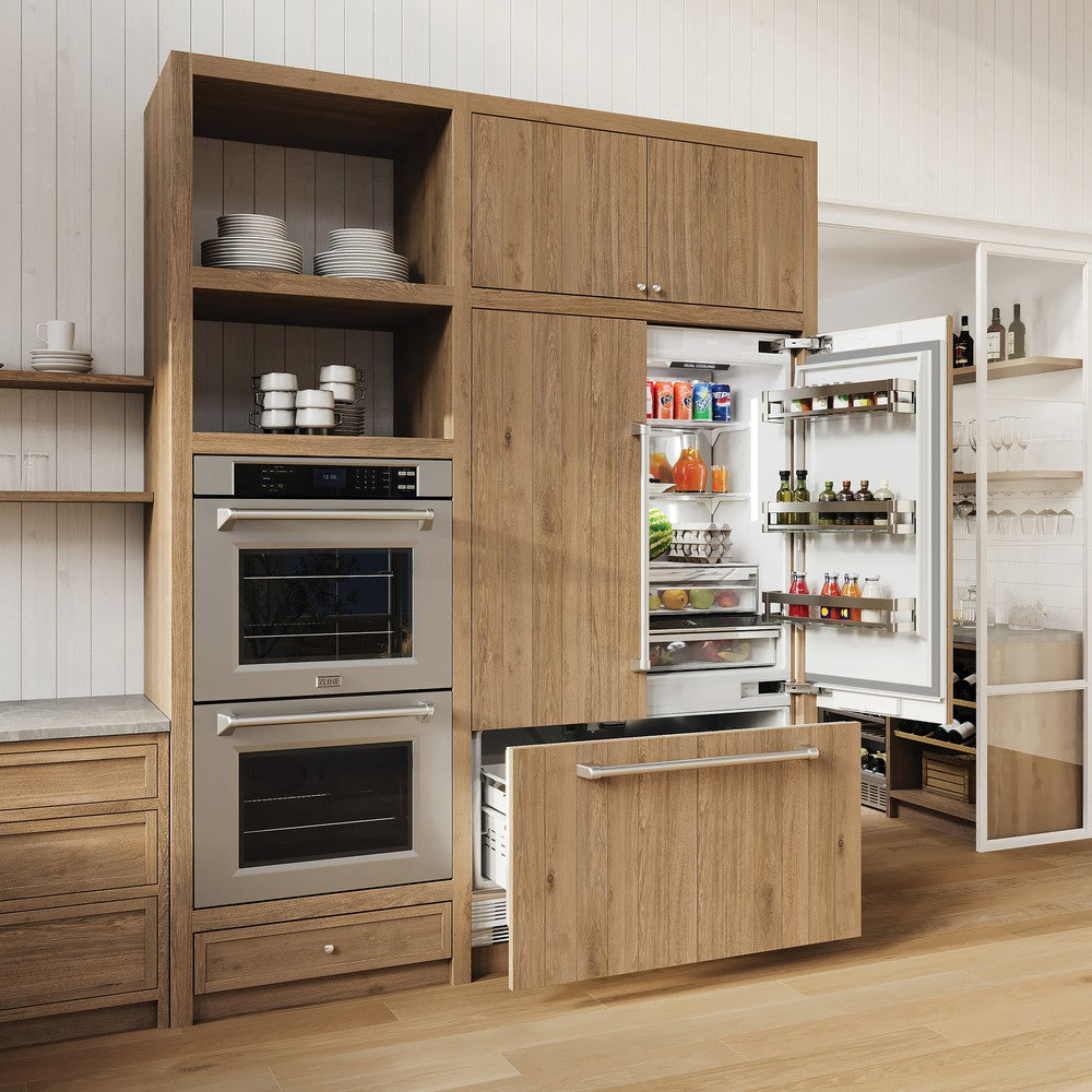 30 In. Professional True Convection Double Wall Oven With Air Fry And Self Clean In Stainless Steel WAD30