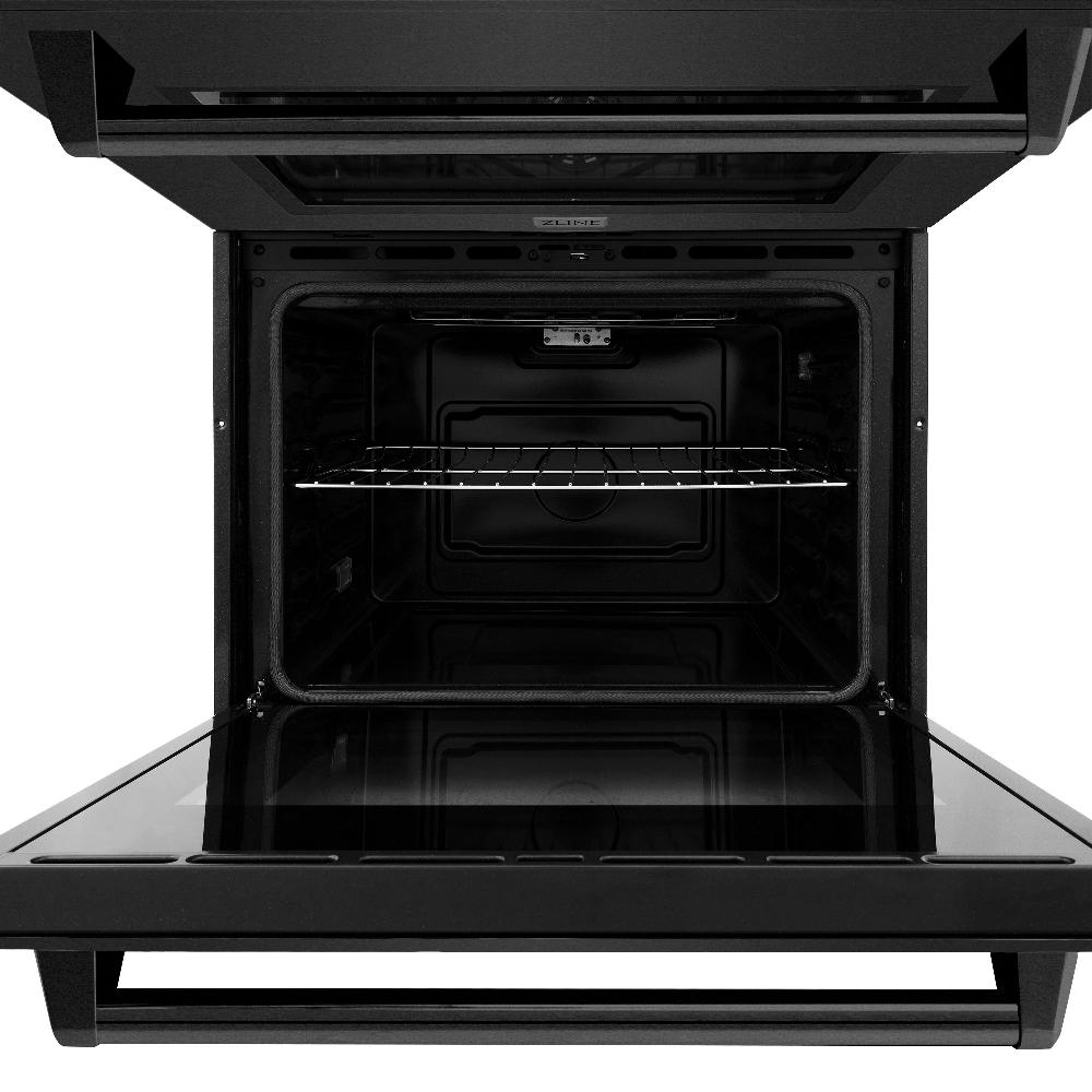 30 In. Professional True Convection Double Wall Oven With Air Fry And Self Clean In Black Stainless Steel WADB30
