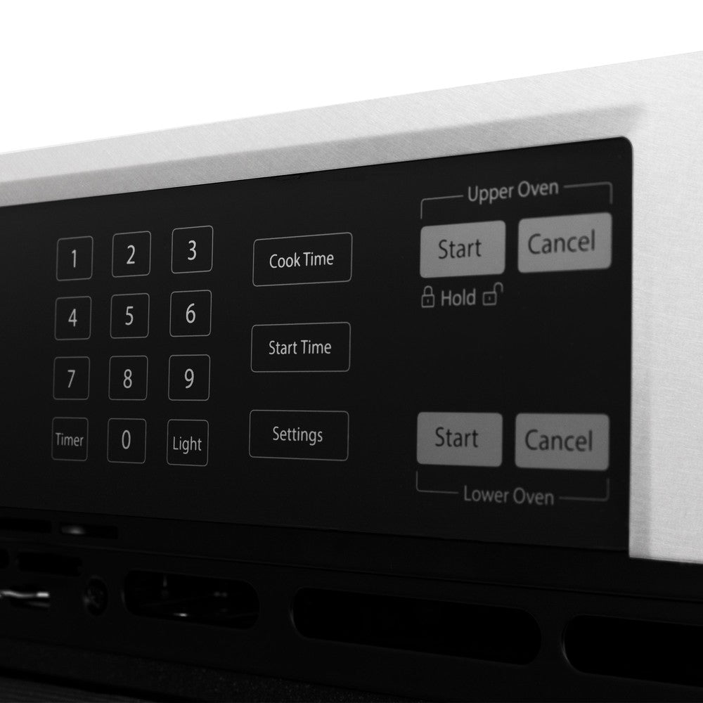 Autograph Edition 30 In. Professional True Convection Double Wall Oven With Air Fry And Self Clean In Stainless Steel With Polished Gold Handles WADZ30G