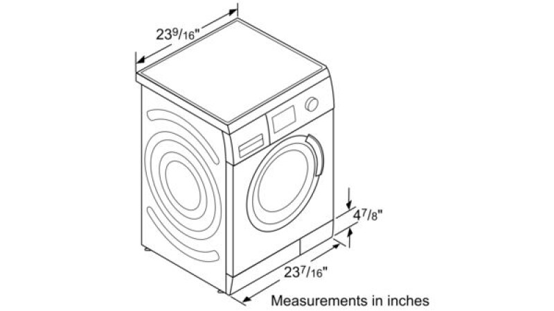 Series 8 Compact Washer max. 1200 rpm WAS24460UC