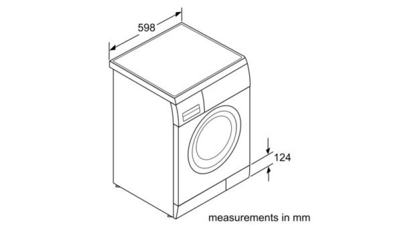 Series 8 Compact Washer max. 1200 rpm WAS24460UC
