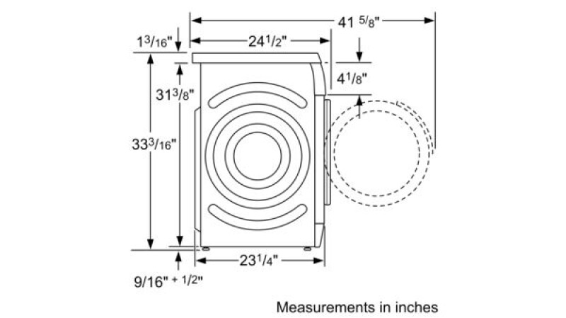 Series 8 Compact Washer max. 1200 rpm WAS24460UC