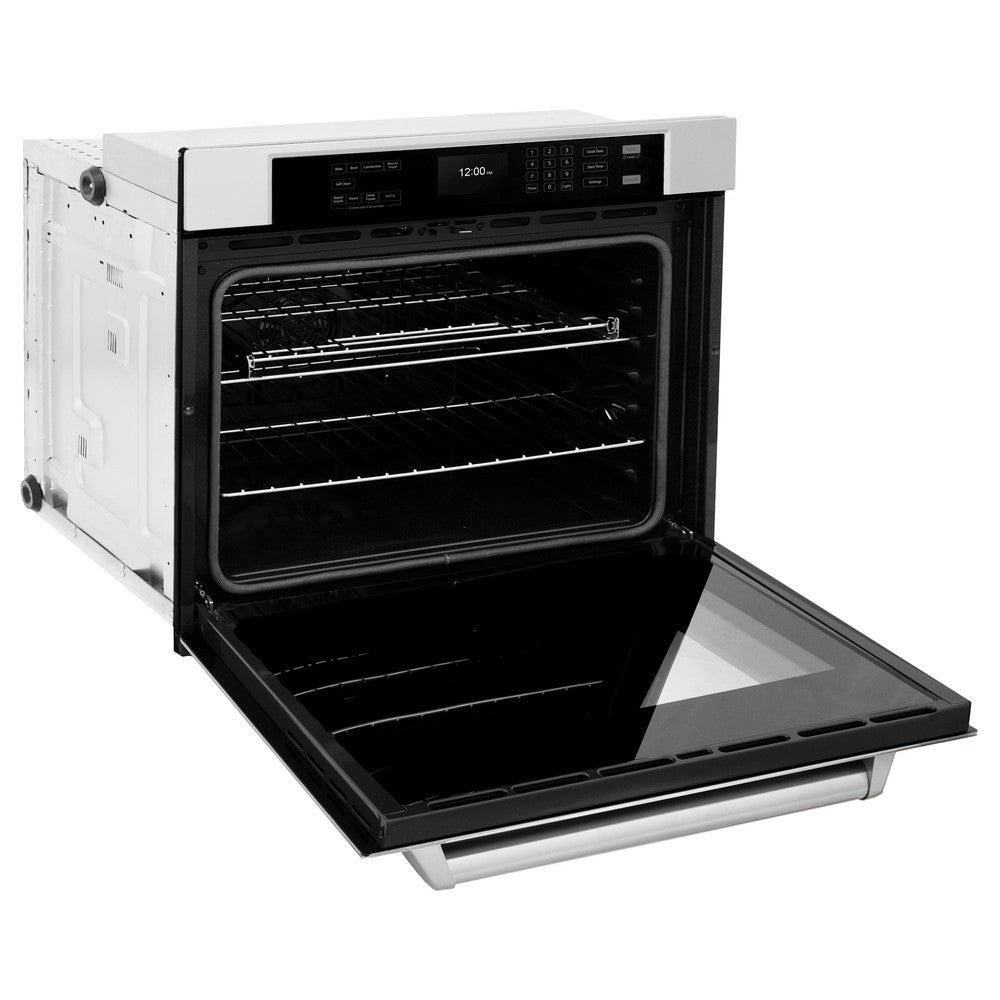 30 In. Professional True Convection Single Wall Oven With Air Fry And Self Clean In Stainless Steel WAS30