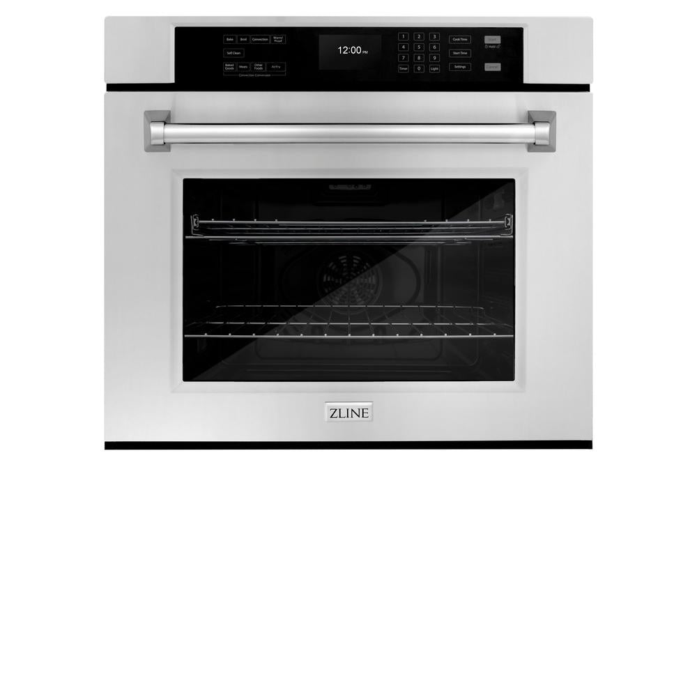 30 In. Professional True Convection Single Wall Oven With Air Fry And Self Clean In Stainless Steel WAS30
